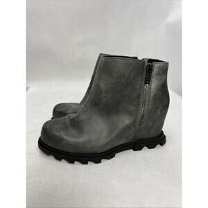 Sorel Gray Heeled Boots